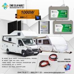 İzmirSolarMarket 1 Kw Full Karavan Paketi Tak Çalıştır