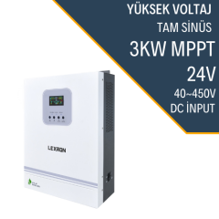 Lexron 3KW Hv Mppt 40-500 Pv Input Akıllı İnverter