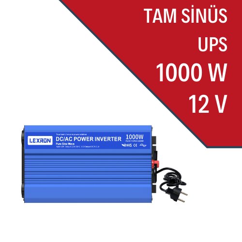 Lexron Tam Sinüs UPS 12V 1000W