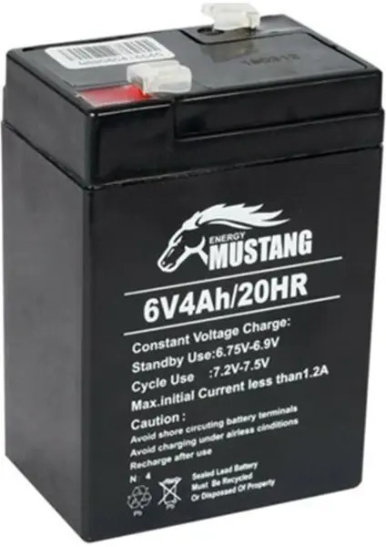 Orbus 6V 4Ah Kuru Akü | Bakımsız, Kompakt, Şarjlı Işıldak ve Oyuncaklar İçin Uygun