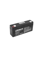 Orbus ORB6-3.2 6V 3.2Ah Kuru Akü | TSE ve CE Belgeli, Kompakt ve Güvenli