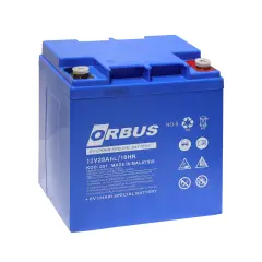 Orbus 12V 28Ah Yatay Engelli Araç Aküsü | Tekerlekli Sandalye ve Scooter Uyumlu
