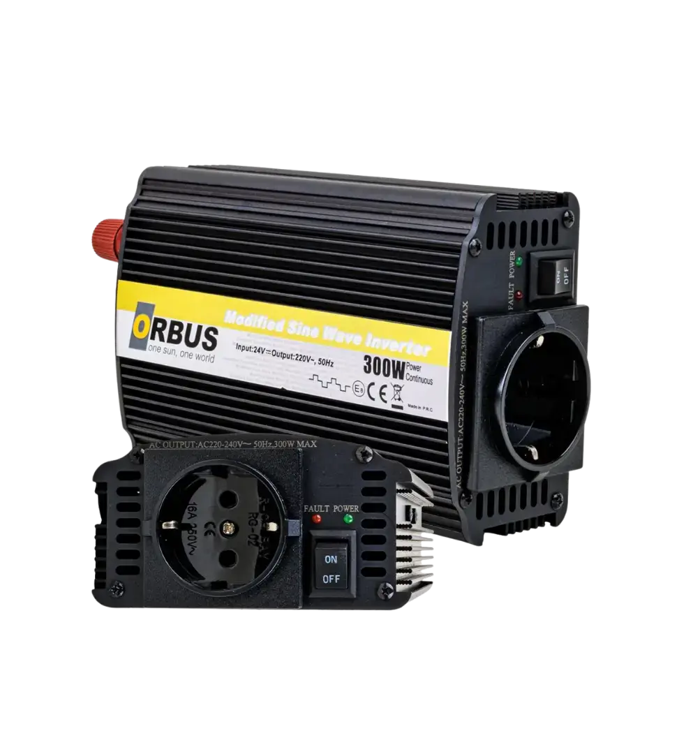 Orbus 24V 300W Modifiye Sinüs İnverter | MS24-300W CE Belgeli Güç Dönüştürücü