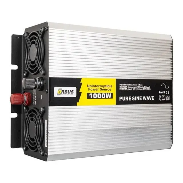 Orbus TSI1000w 12V 1000W Tam Sinüs Şarjlı İnverter | Güçlü ve Güvenli Enerji