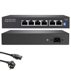 HR-PS4P2U 4 Port PoE + 2 Port Uplink 10/100Mbps Ağ Switch